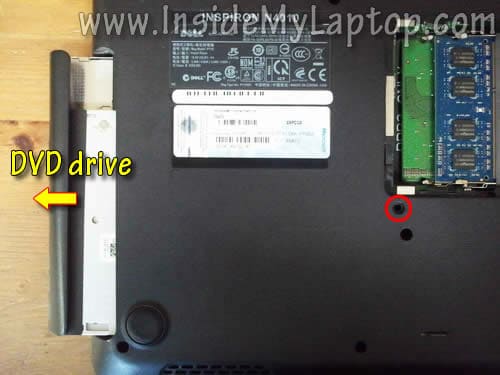 Remove DVD drive