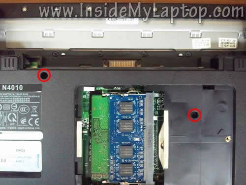 Remove keyboard screws