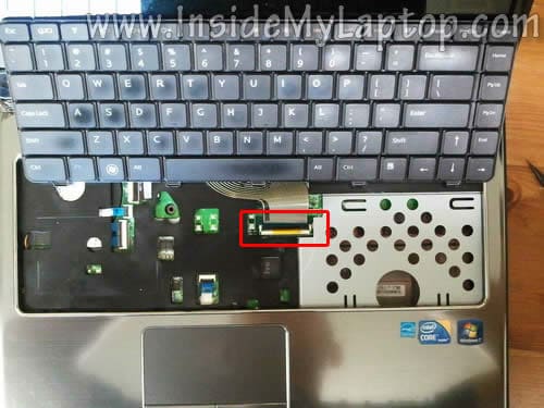 Access keyboard cable connector