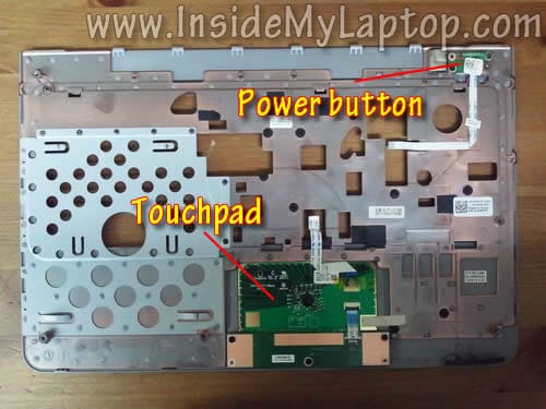 Bottom side of top cover