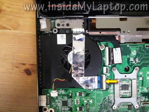 Disconnect I/O board cable