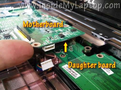 Separate motherboard from daughter board