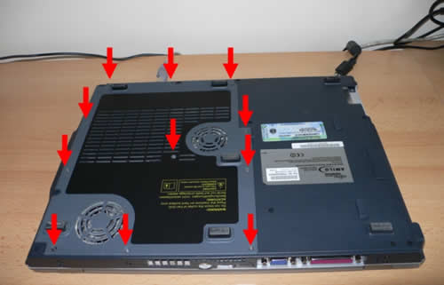 Fujitsu Siemens Amilo A1630 cleaning Fujitsu Siemens Amilo A1630 cleaning