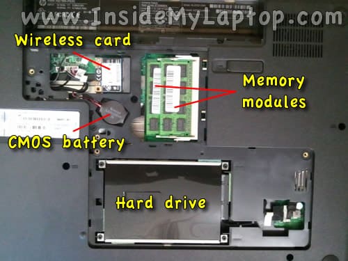 Access hard drive memory CMOS battery