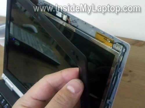 Separate screen bezel from cover
