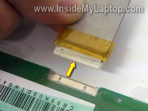 Disconnect LCD cable