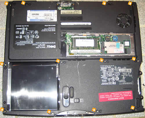 Here are instructions for taking apart a Dell Inspiron 2600 and 2650 laptops 