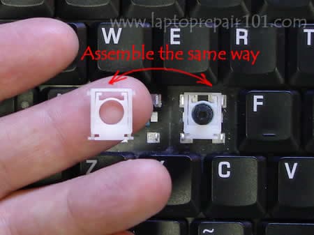 ... replace individual keyboard keys. Instructions for different laptops