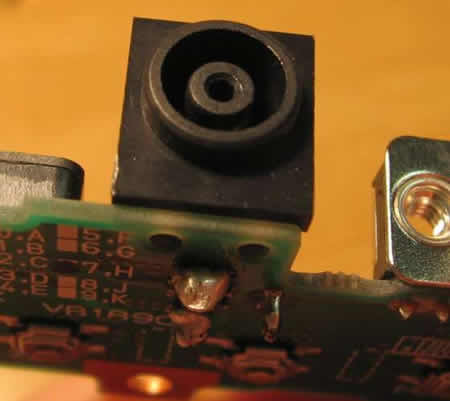 Laptop power jack