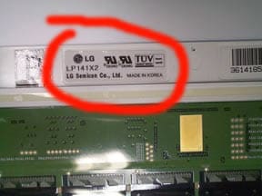 Find LCD part number