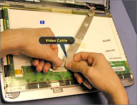 Laptop LCD screen removal replacement