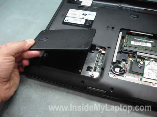 Remove second hard drive cover