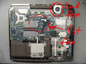 Satellite A45 cooling fan
