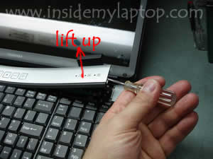 Remove laptop keyboard Remove laptop keyboard