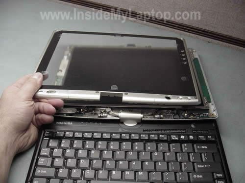 Remove LCD cover clean dust