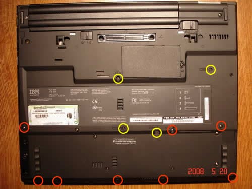 IBM ThinkPad T42 take apart