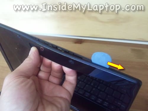 Use guitar pick to remove bezel