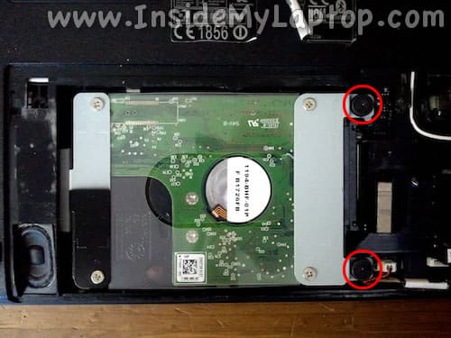 Remove hard drive screws