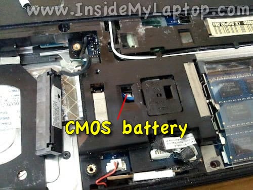 CMOS battery location