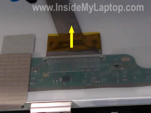 Unplug LCD cable from screen