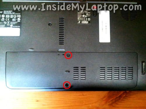 Remove two screws from HDD cover