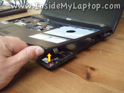 Start removing top cover assembly