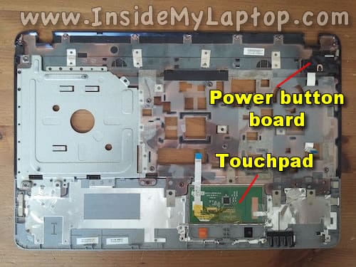 Touchpad and power button