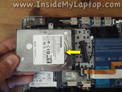 Disconnect hard drive