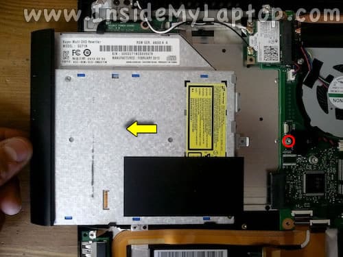 Remove optical drive