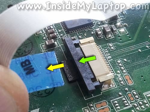 Disconnect touchpad cable