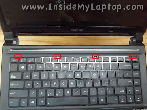 Unlock keyboard latches