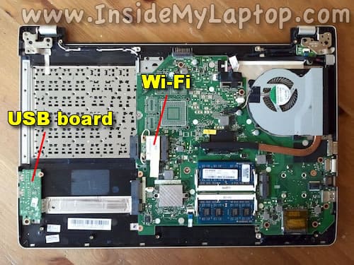 USB board and wireless card