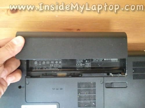 Remove laptop battery