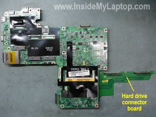 Remove hard drive connector board