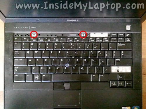 Remove keyboard screws