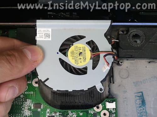 Remove cooling fan