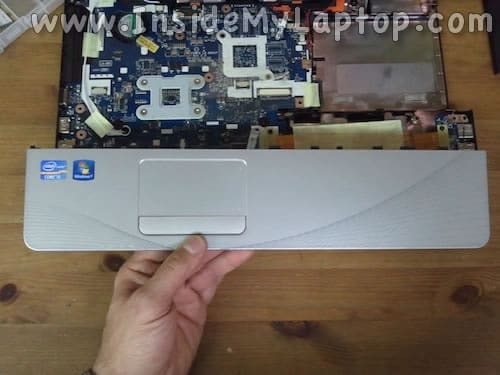 Remove laptop palmrest assembly