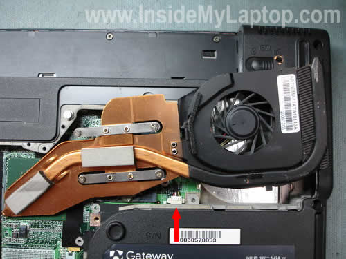Remove heat sink and fan