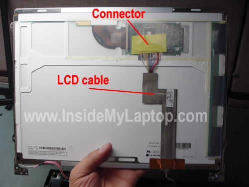 Remove LCD cable