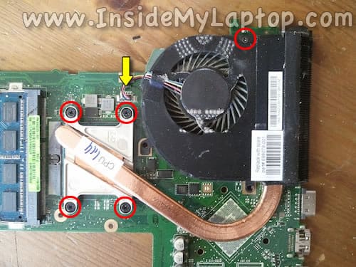 Remove fan assembly