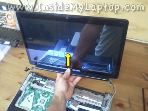 Remove notebook display assembly