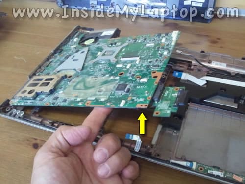 Start removing motherboard