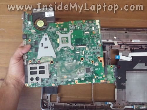 Remove notebook motherboard