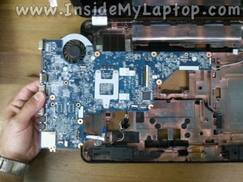 Remove laptop motherboard