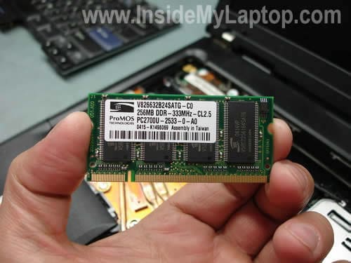 Upgrade memory RAM module