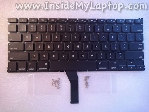 New MacBook Air keyboard and screws