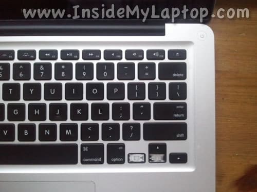 MacBook Pro with damaged keyboard keys