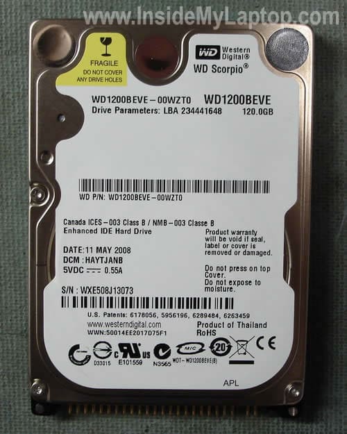 New WD Scorpio IDE hard drive