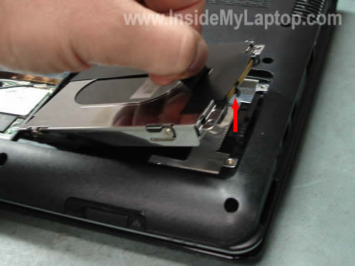 Remove laptop hard drive