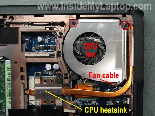 Remove cooling fan